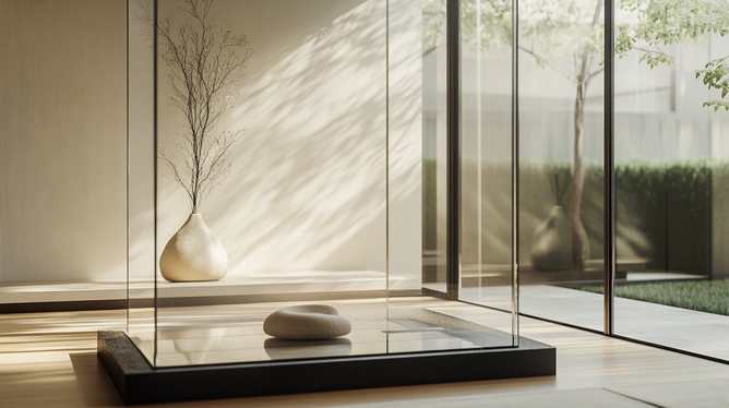 Box de vidro articulado: elegância e funcionalidade