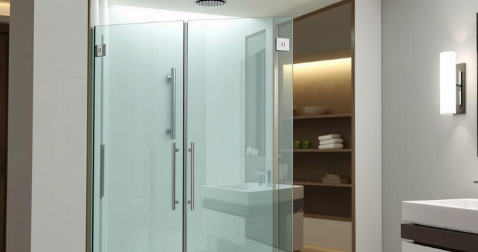 Box de vidro sanfonado transforma banheiros com elegância e funcionalidade