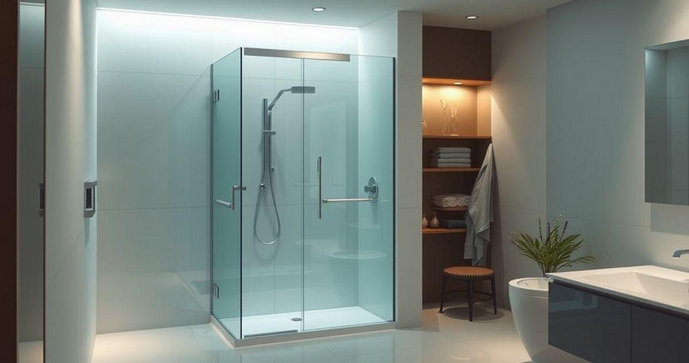 Box de vidro com kit elegance transforma seu banheiro em um espaço sofisticado e funcional
